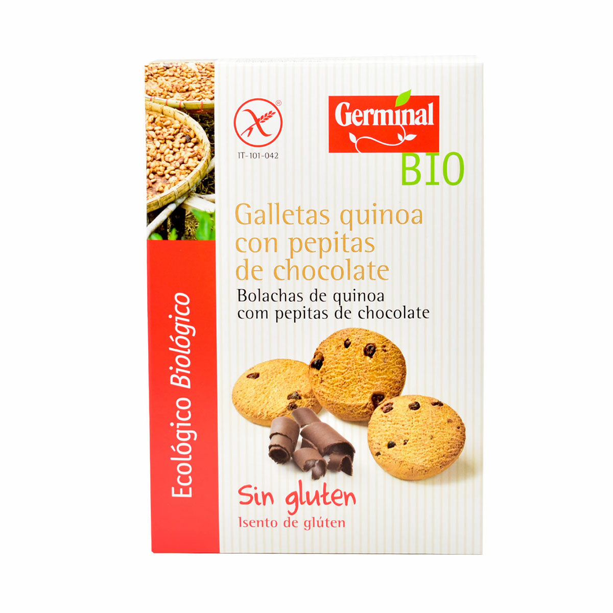 Bolacha s/ glúten Quinoa/Pepit Choc  250 gr - Go Natural