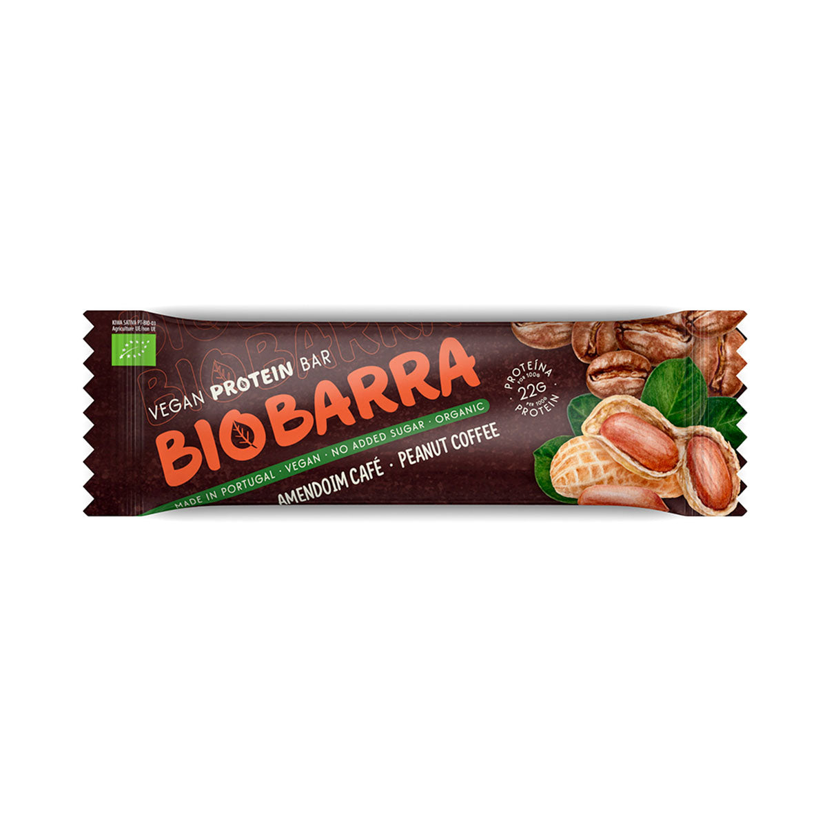 Barra Proteica Amendoim e Café Vegan BIO 45 gr - Go Natural