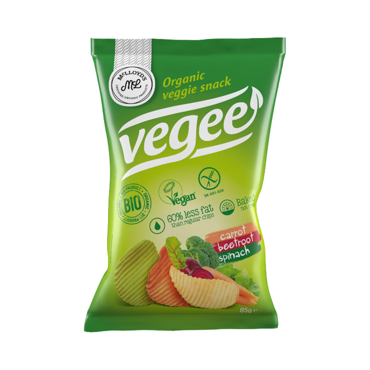 Snack Vegetais Vegee BIO Mclloyd´S 85 gr - Go Natural